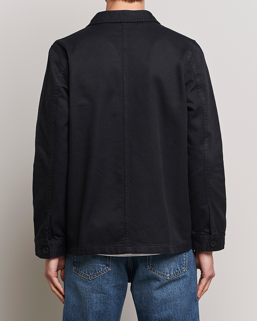 Uomini | Camicie | Nudie Jeans | Barney Worker Overshirt Black