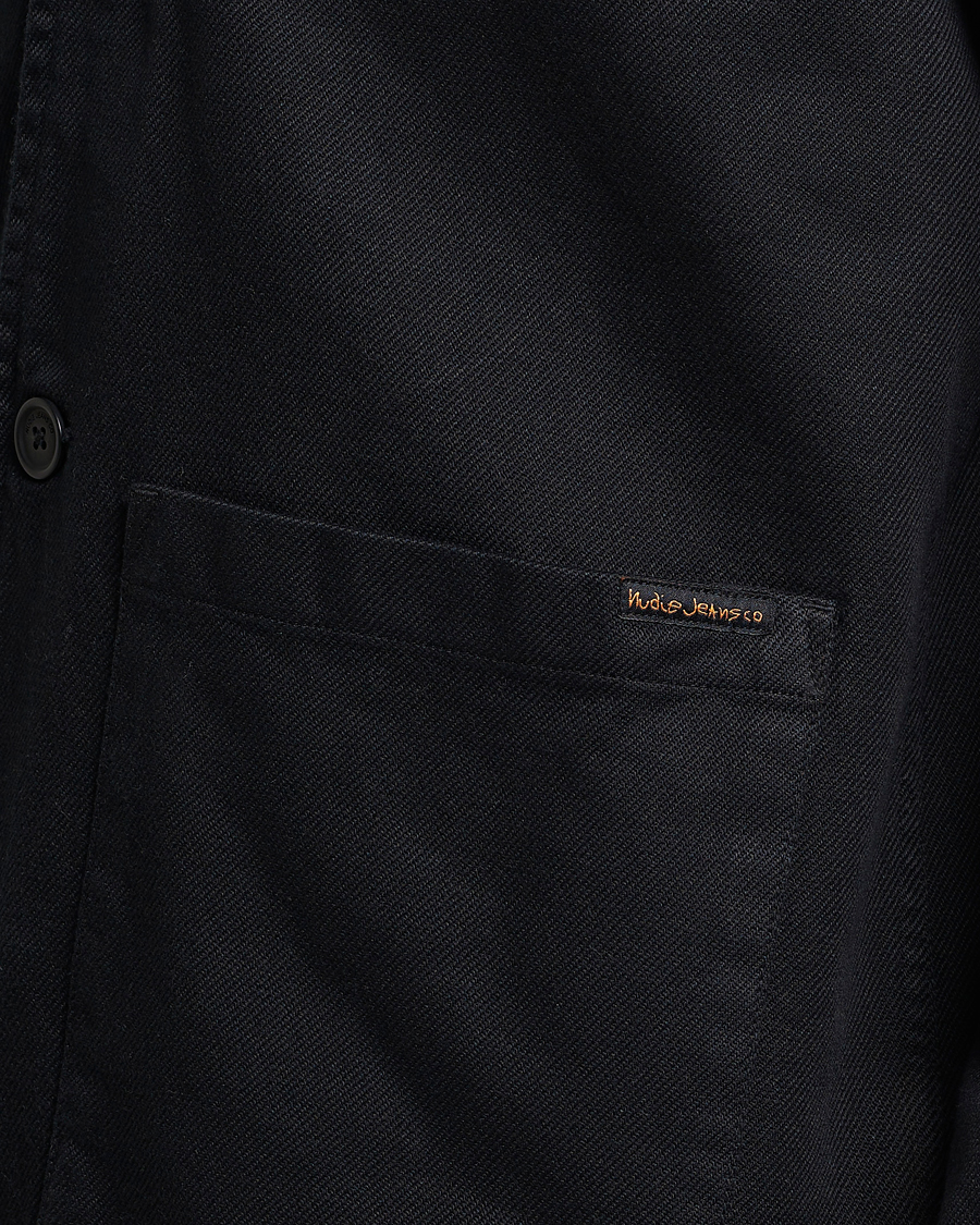 Uomini | Camicie | Nudie Jeans | Barney Worker Overshirt Black
