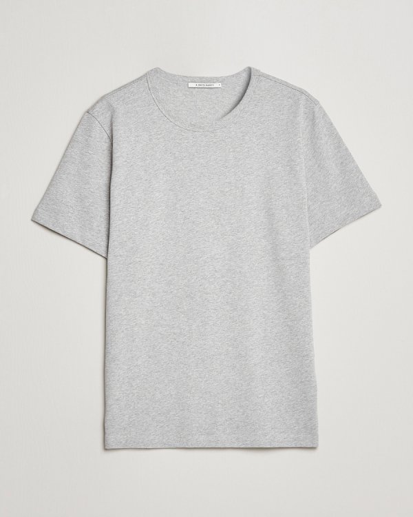 Uomini | T-shirt | A Day's March | Heavyweight T-Shirt Grey Melange