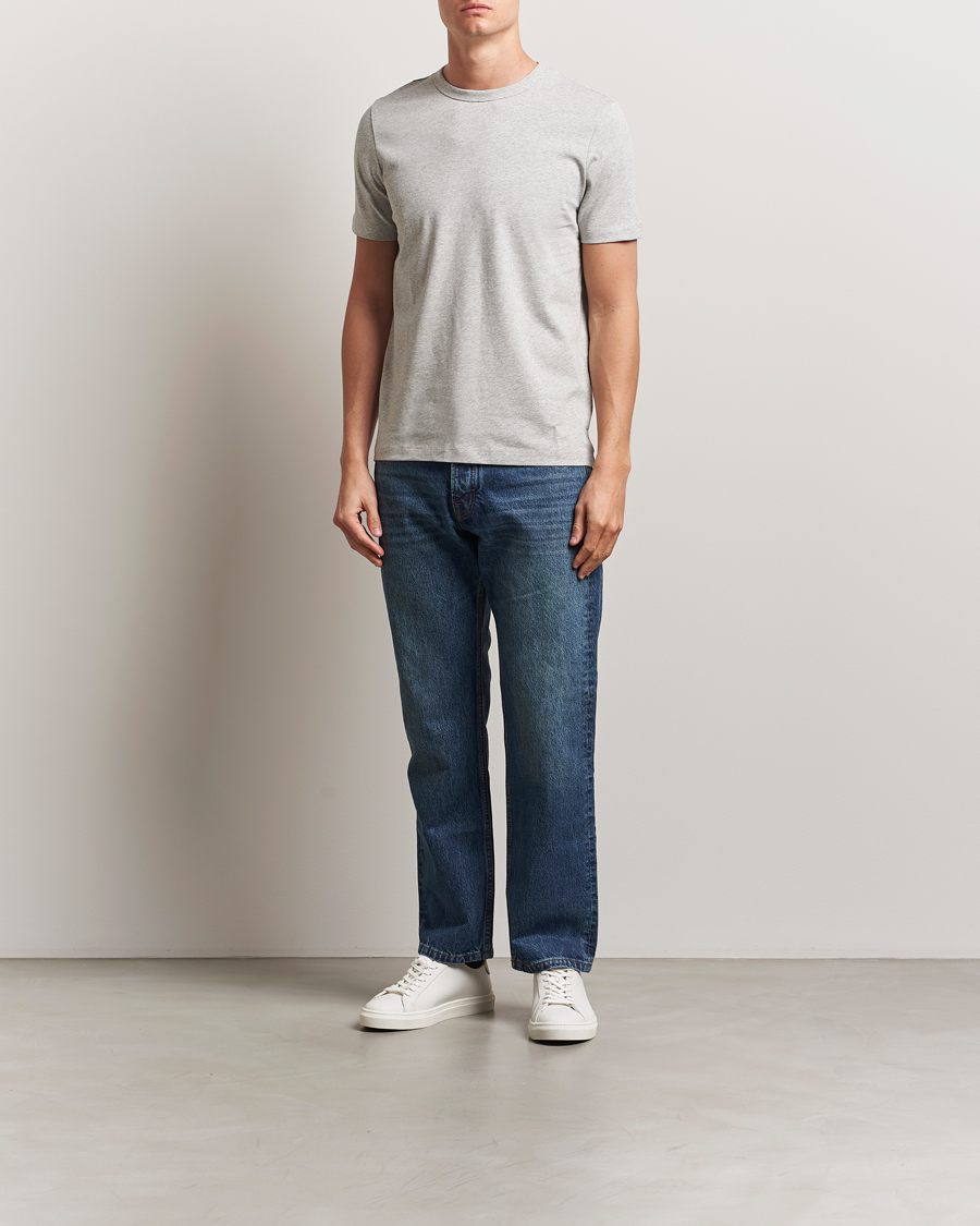 Uomini | T-shirt | A Day's March | Heavyweight T-Shirt Grey Melange