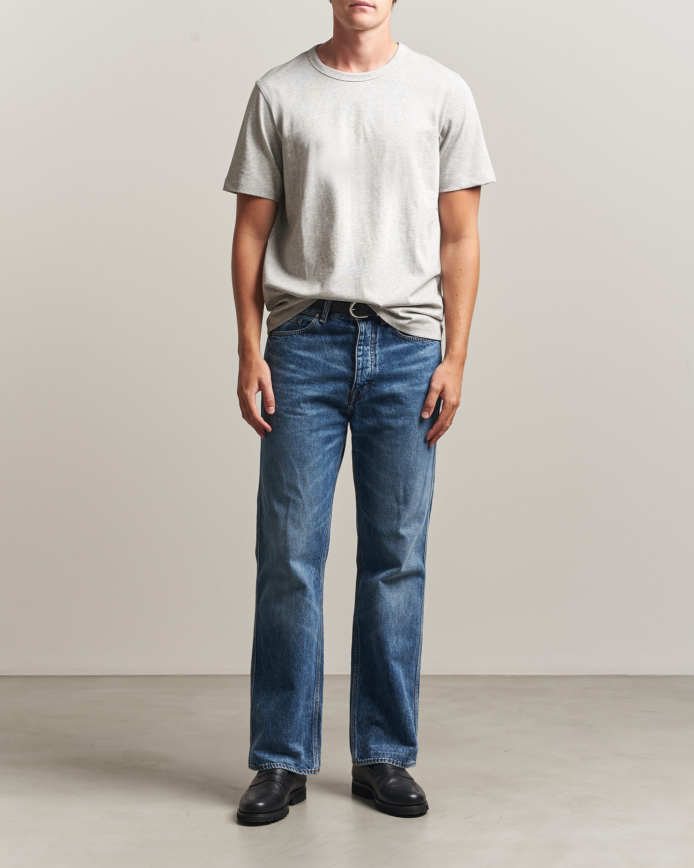 Uomini | T-shirt | A Day's March | Heavyweight T-Shirt Grey Melange