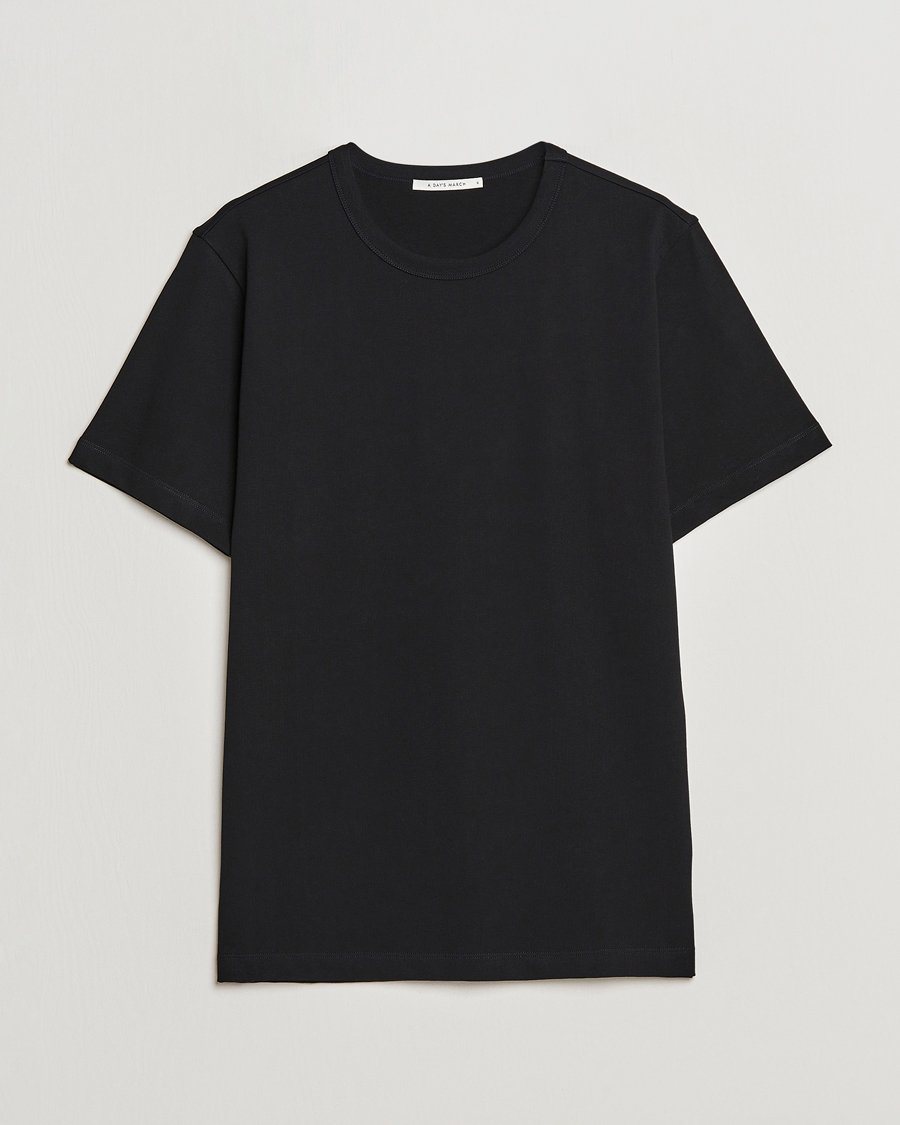 Uomini | T-shirt | A Day's March | Heavyweight T-Shirt Black