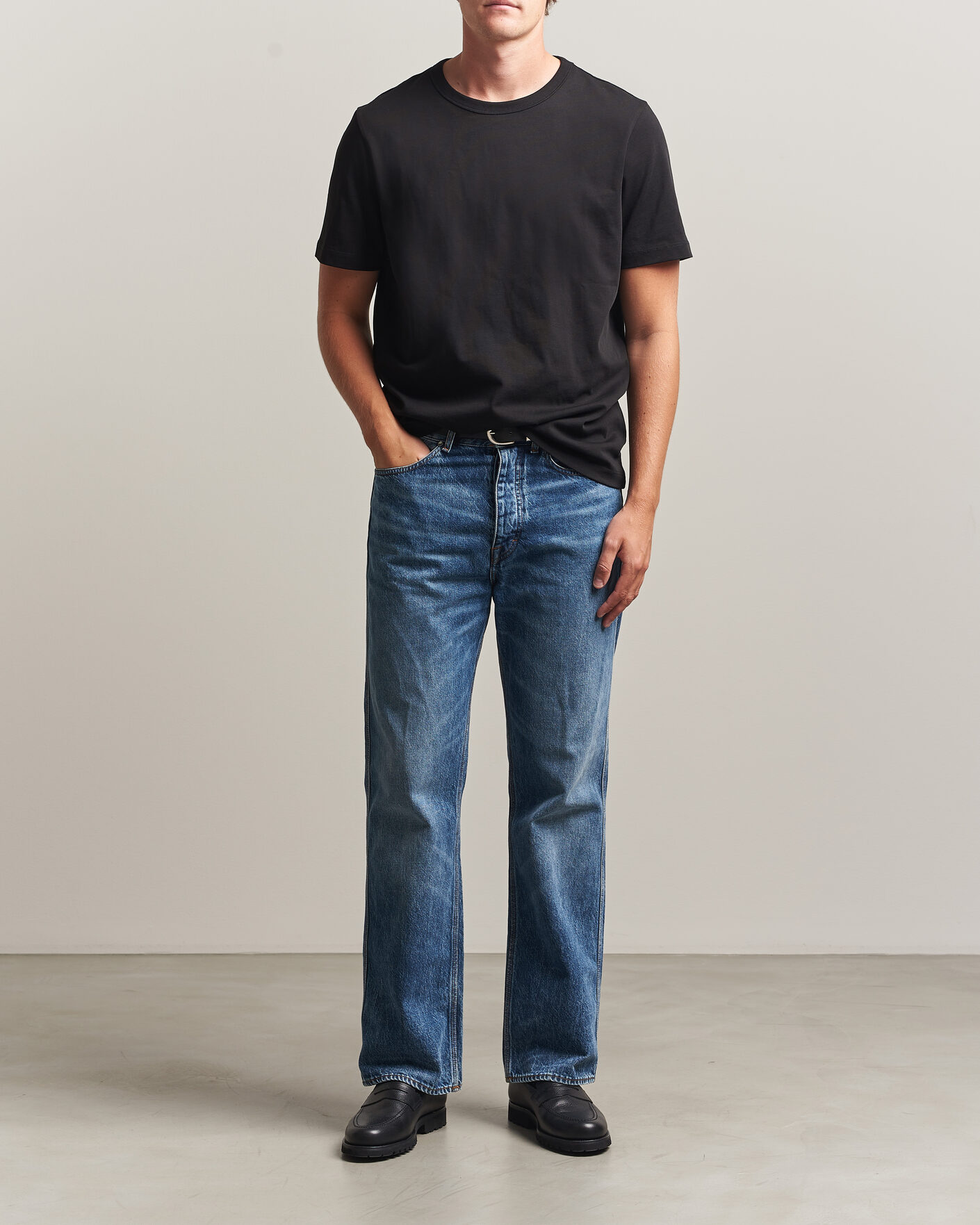 Uomini | T-shirt | A Day's March | Heavyweight T-Shirt Black