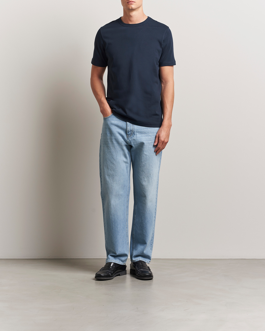 Uomini | T-shirt | A Day's March | Heavyweight T-Shirt Navy