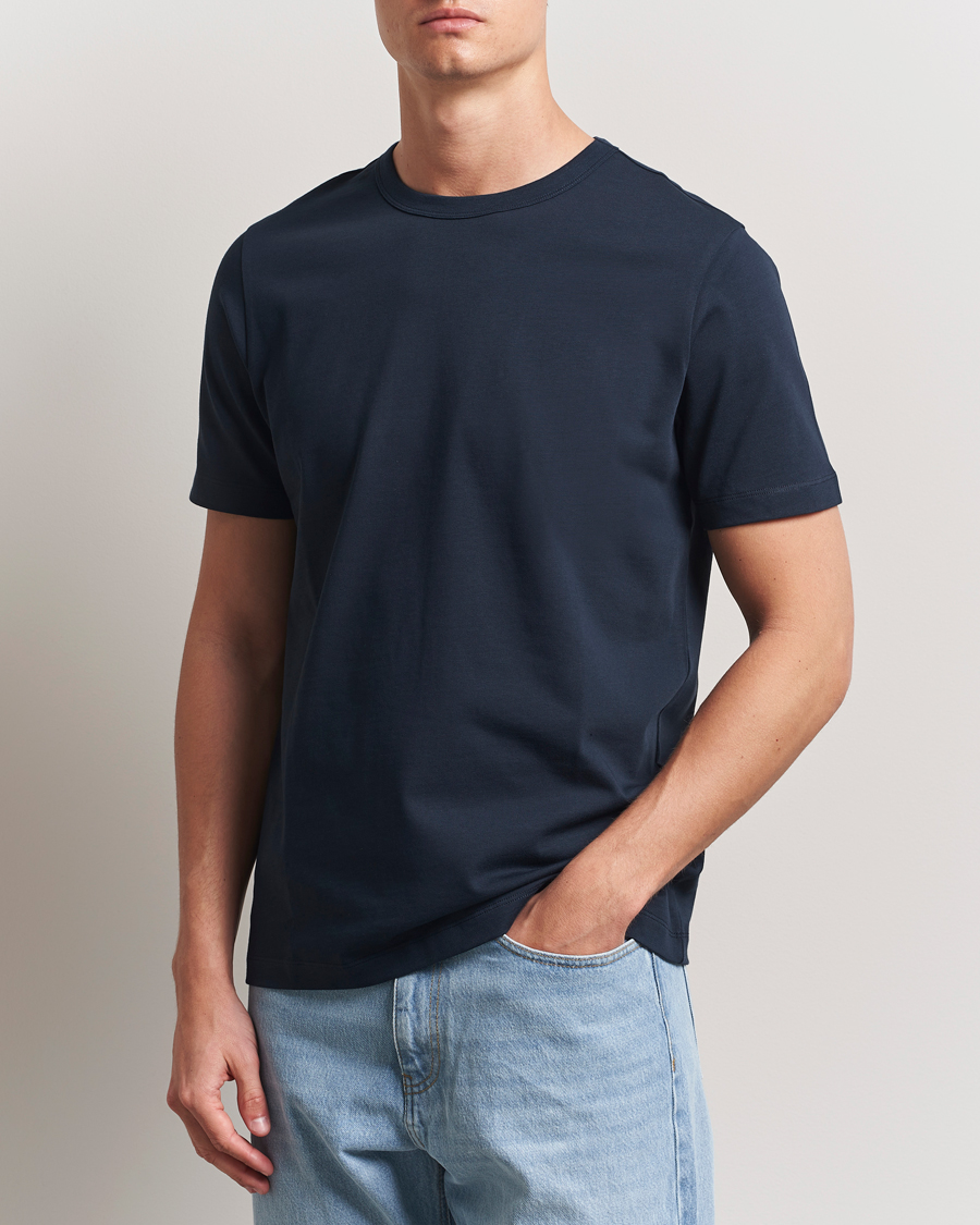 Uomini | T-shirt | A Day's March | Heavyweight T-Shirt Navy