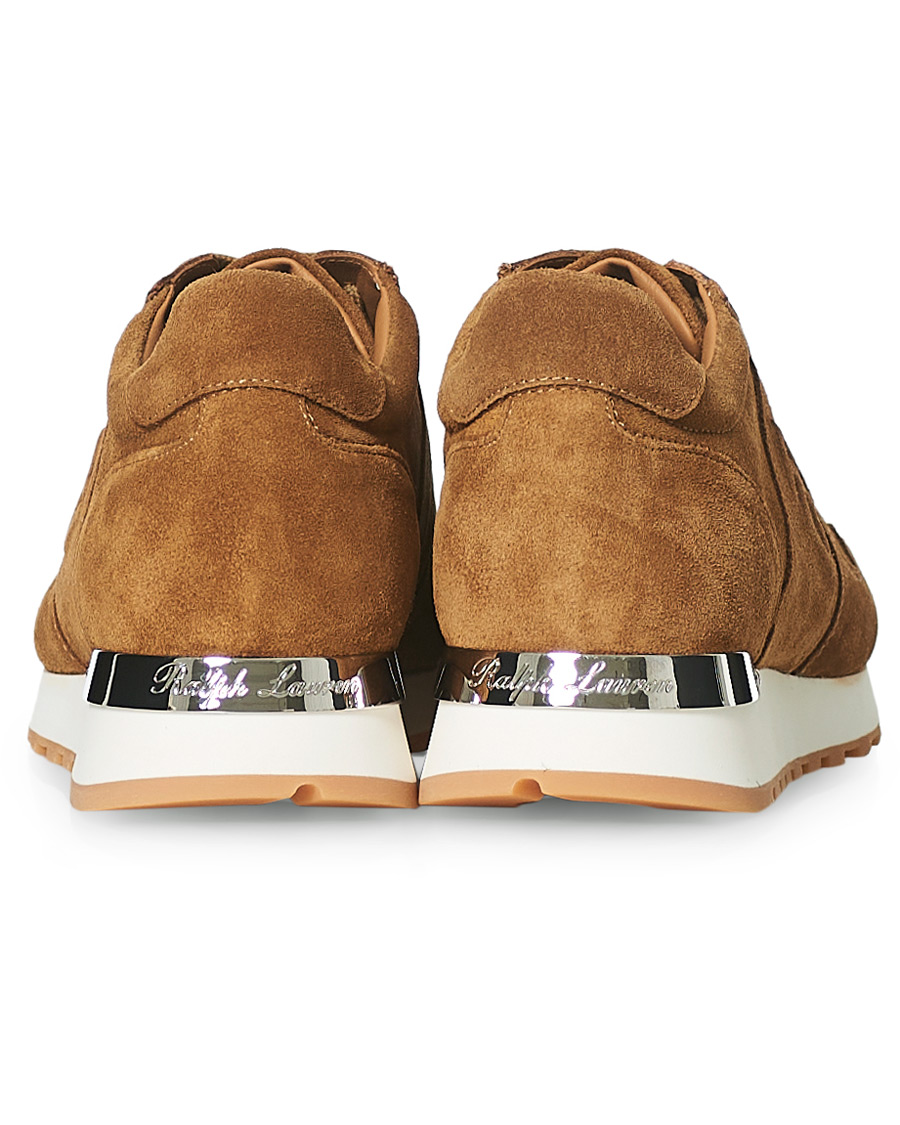 Uomini | Ralph Lauren Purple Label Ethan Running Sneakers Brown Suede | Ralph Lauren Purple Label | Ethan Running Sneakers Brown Suede