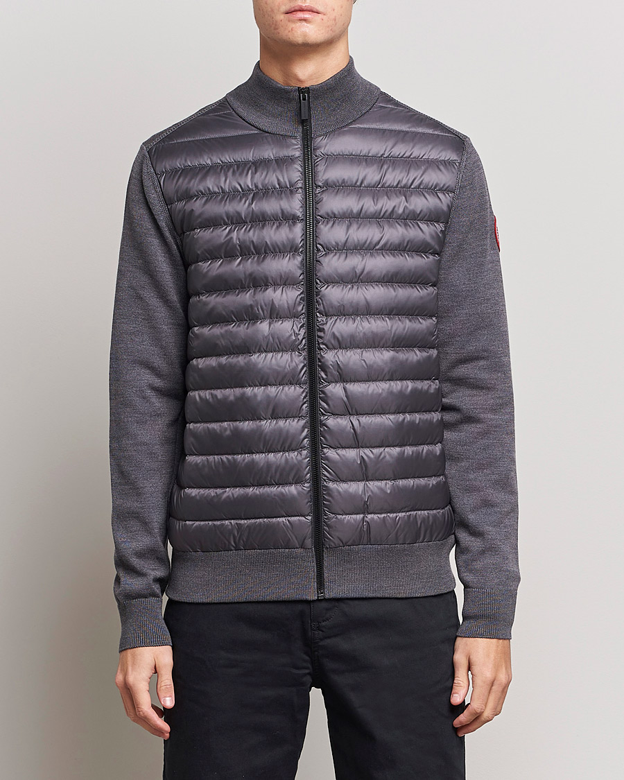 Uomini | Maglieria | Canada Goose | Hybridge Knit Packable Jacket Iron Grey