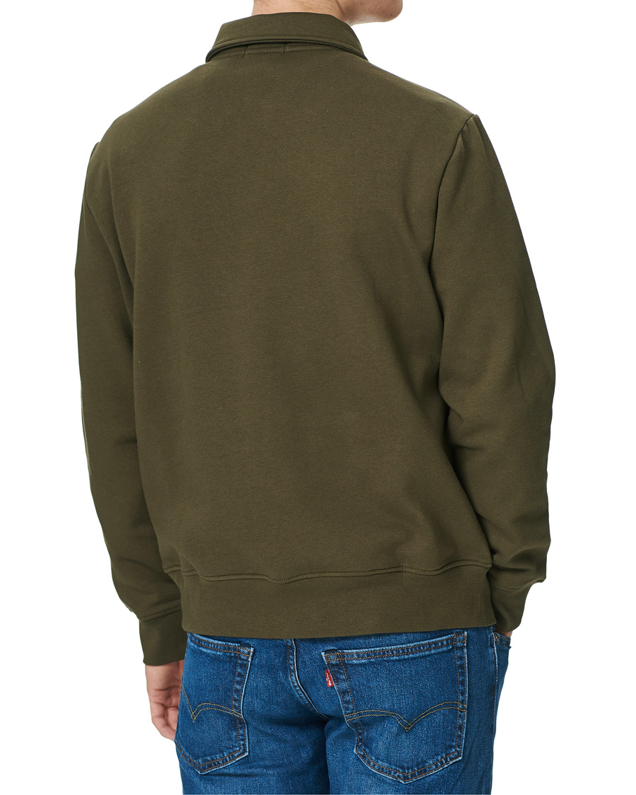 Uomini | Maglieria | Polo Ralph Lauren | Graphic Fleece Half Zip Sweater Defender Green