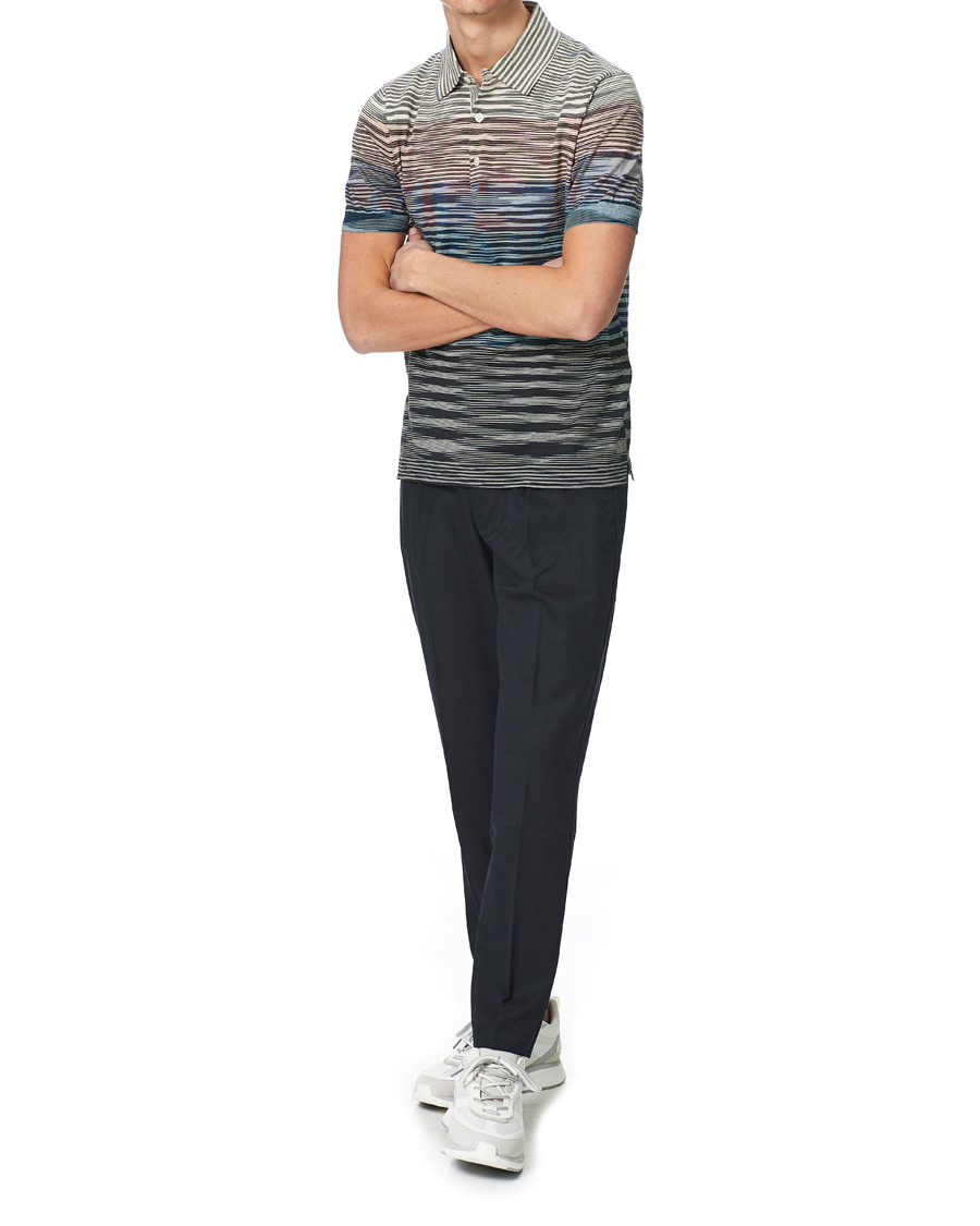 Uomini | Polo | Missoni | Degradé Knitted Short Sleeve Polo Multicolour