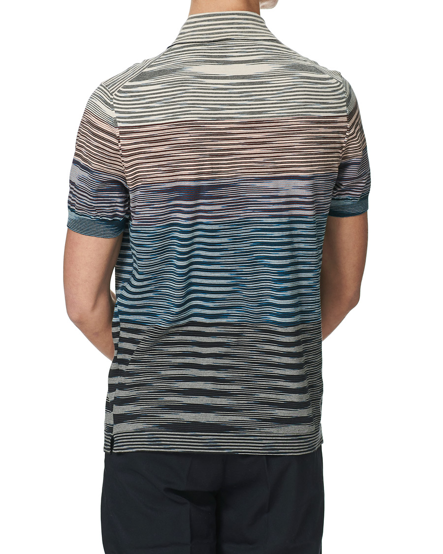 Uomini | Polo | Missoni | Degradé Knitted Short Sleeve Polo Multicolour
