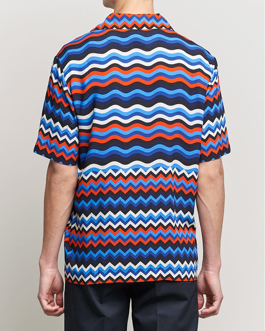 Uomini | Camicie | Missoni | Zig Zag Bowling Shirt Navy/Red