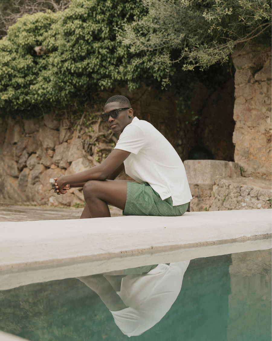 Uomini | Costumi da bagno | Missoni | Tonal Zig Zag Swim Shorts Dark Green