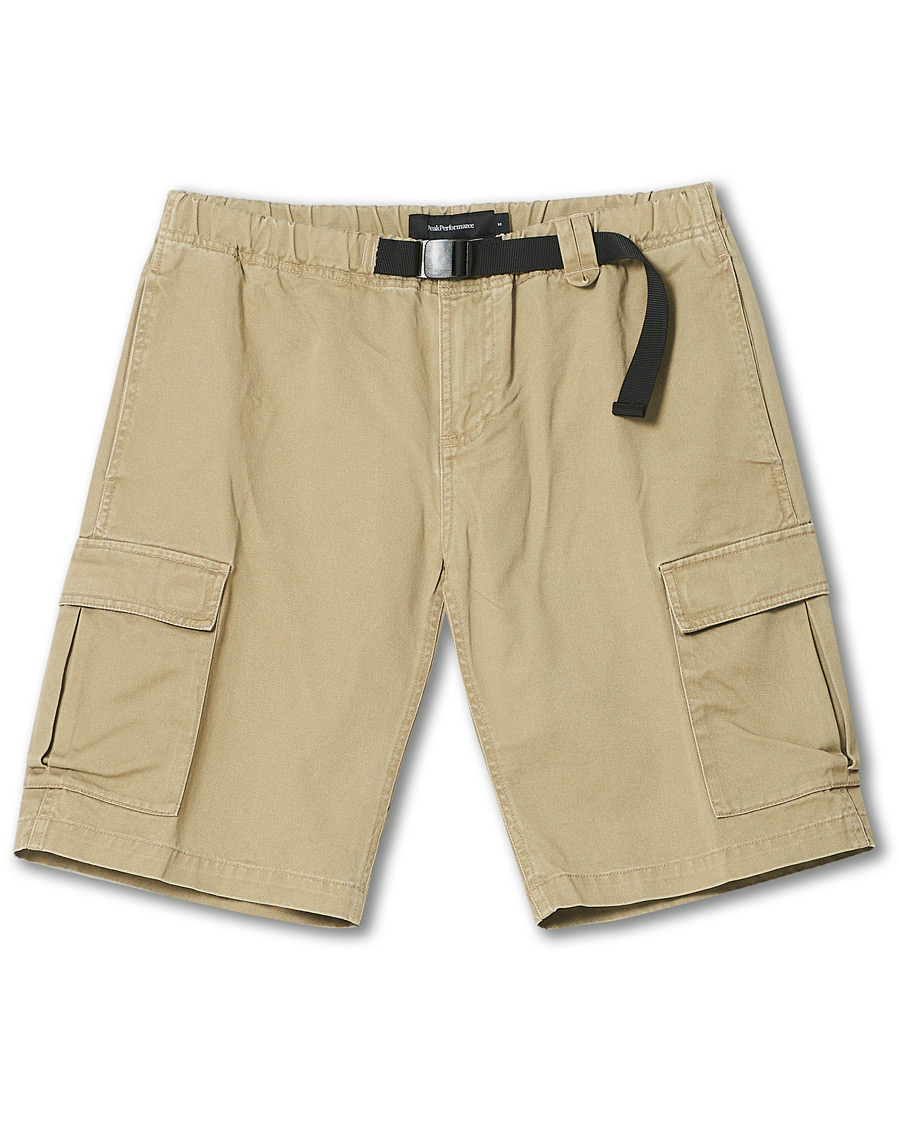 Uomini | Pantaloncini | Peak Performance | Cotton Cargo Shorts True Beige
