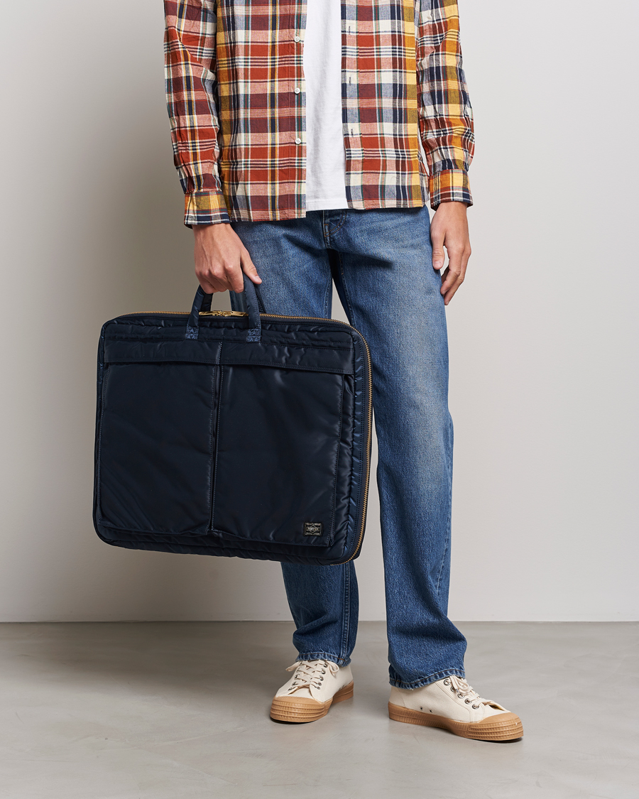 Uomini | Porter-Yoshida & Co. Tanker Garment Bag Iron Blue | Porter-Yoshida & Co. | Tanker Garment Bag Iron Blue