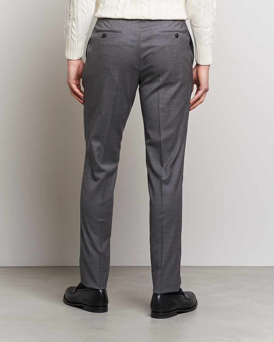 Uomini | Pantaloni | PT01 | Gentleman Fit Wool Trousers Medium Grey