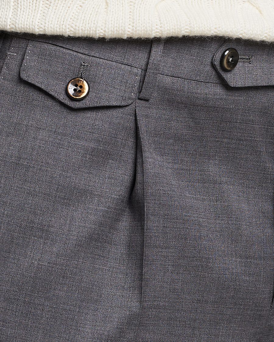 Uomini | Pantaloni | PT01 | Gentleman Fit Wool Trousers Medium Grey