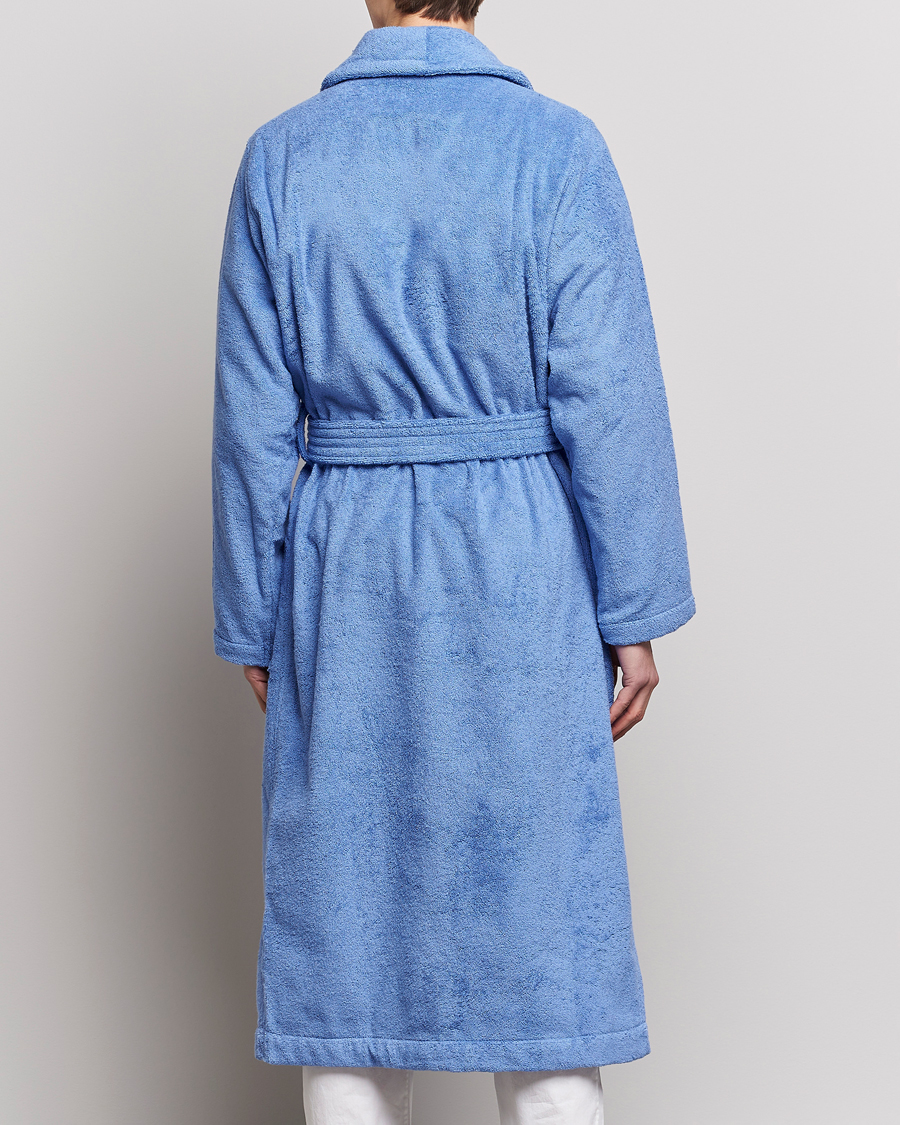 Uomini | Accappatoi & Pigiami | Tekla | Organic Terry Classic Bathrobe Clear Blue