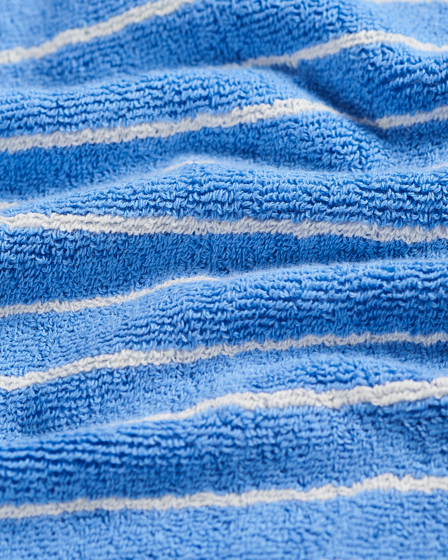 Uomini | Tessuti | Tekla | TeklaOrganic Terry Bath TowelClear Blue Stripes