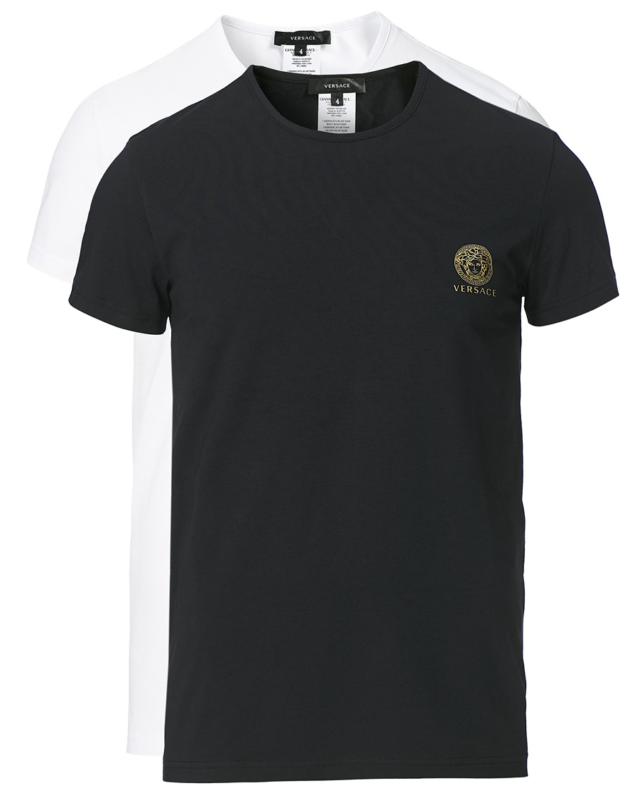 Uomini | T-shirt | Versace | 2-Pack Medusa Tee Black/White