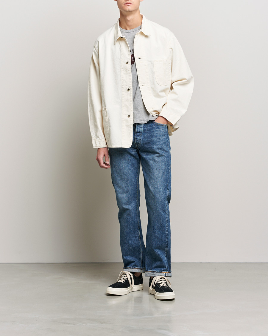 Uomini | Pantaloni | orSlow | Straight Fit 105 Selvedge Jeans 2 Year Wash