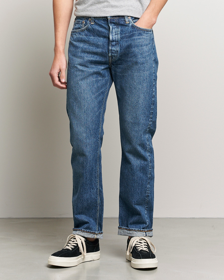 Uomini | Pantaloni | orSlow | Straight Fit 105 Selvedge Jeans 2 Year Wash
