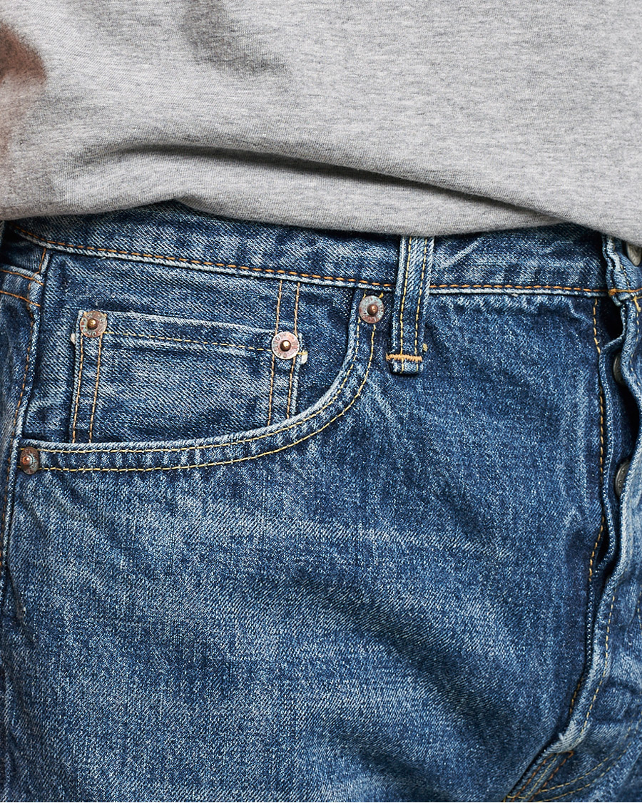 Uomini | Pantaloni | orSlow | Straight Fit 105 Selvedge Jeans 2 Year Wash