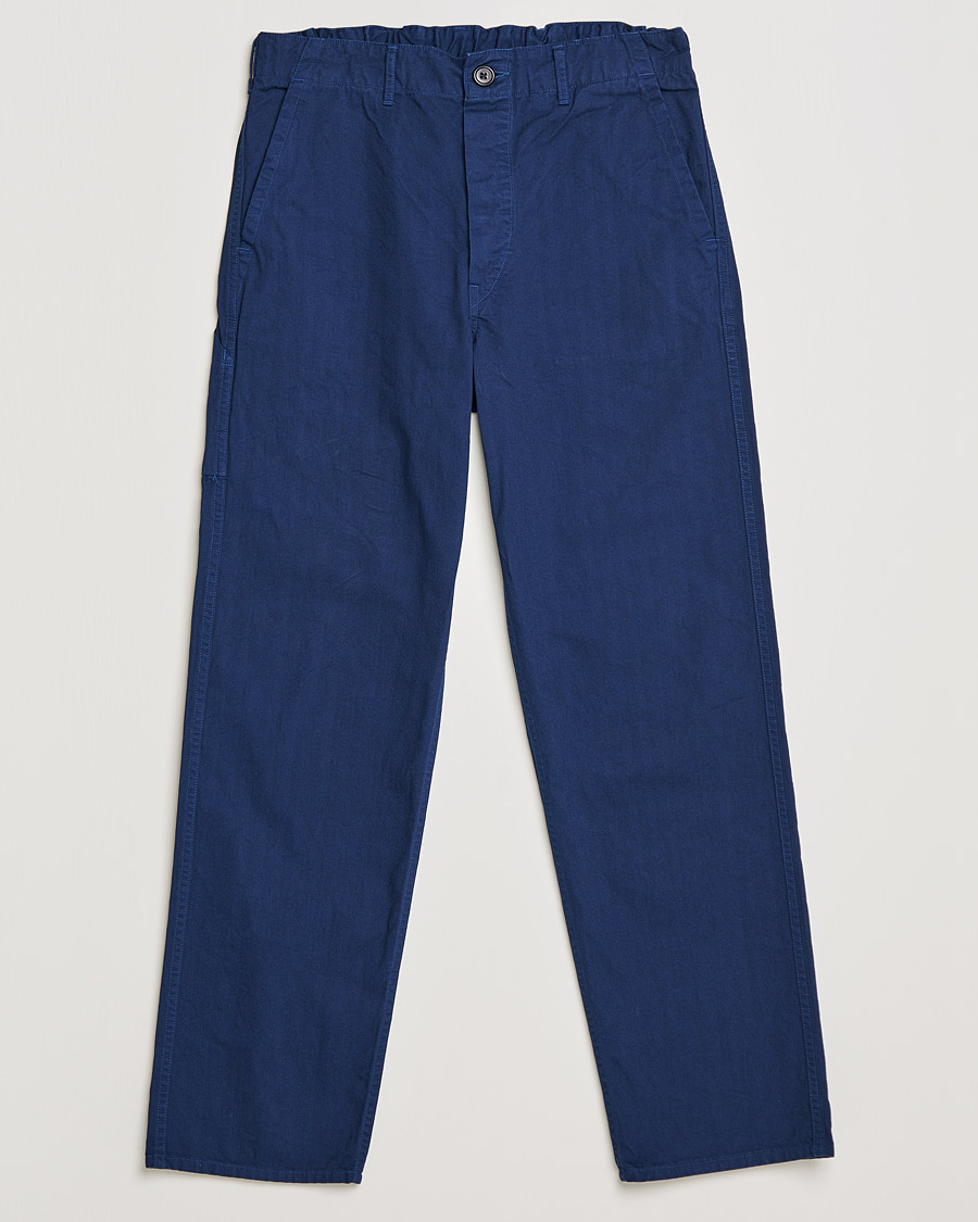 Uomini | Pantaloni | orSlow | French Work Pants Dark Blue