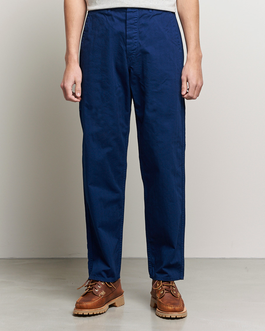 Uomini | Pantaloni | orSlow | French Work Pants Dark Blue
