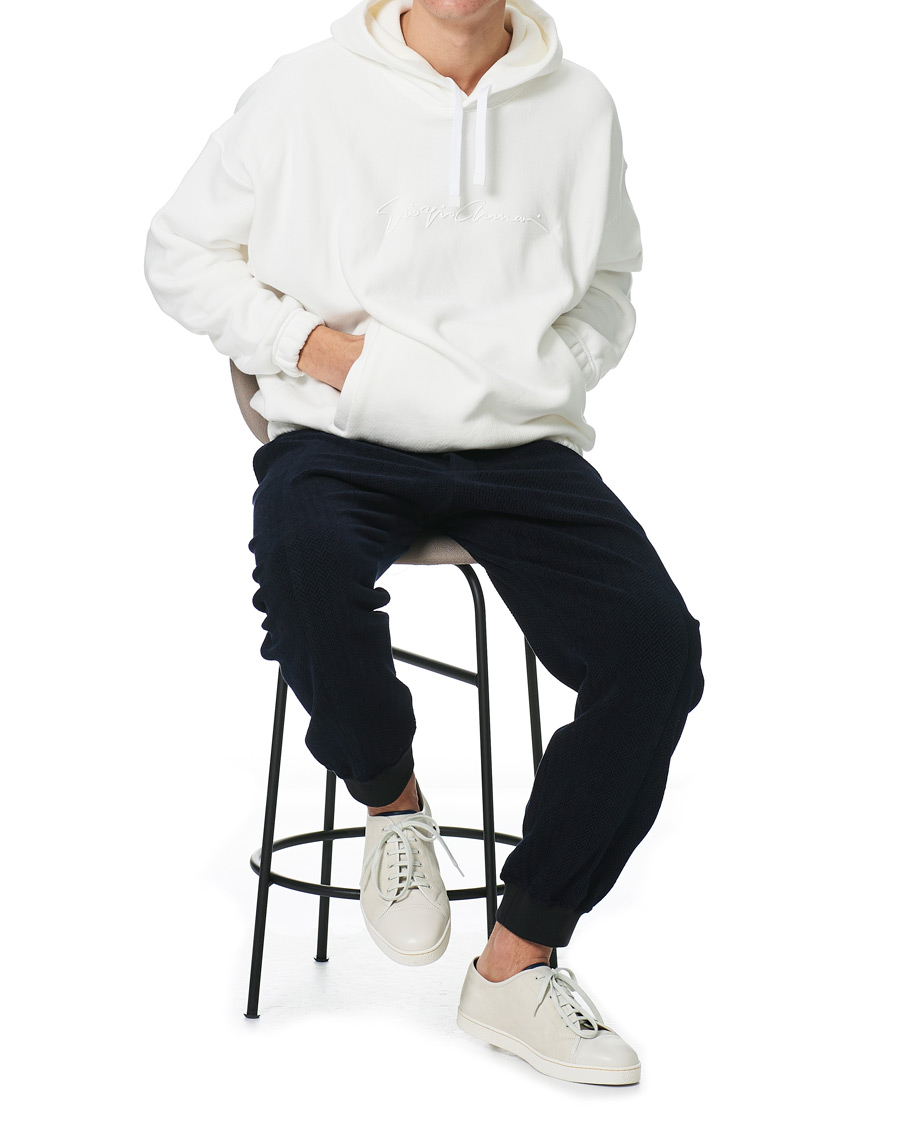 Uomini | Maglieria | Giorgio Armani | Denim Cotton Hoodie White