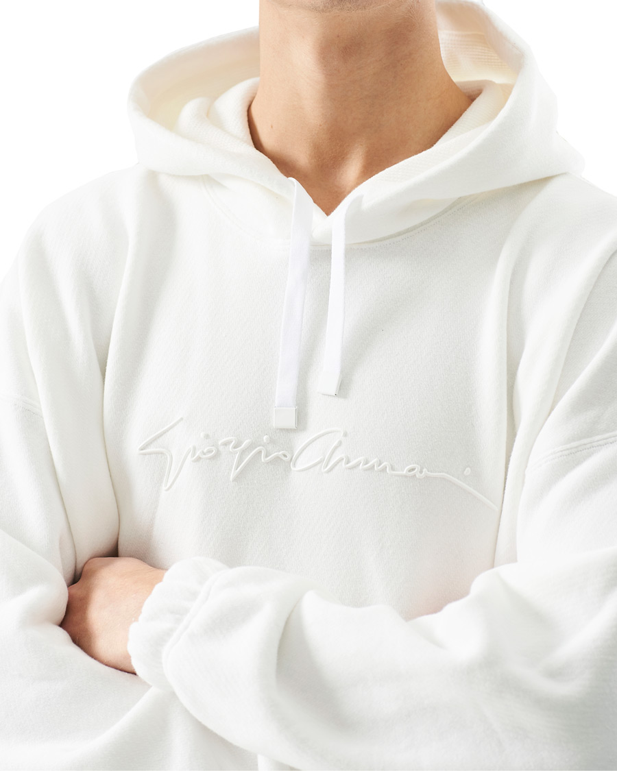 Uomini | Maglieria | Giorgio Armani | Denim Cotton Hoodie White