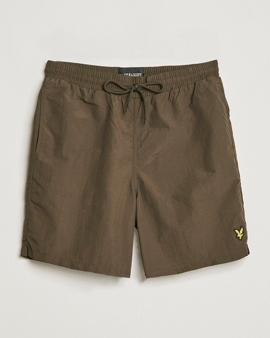 Uomini | Costumi da bagno | Lyle & Scott | Plain Swimshorts Olive