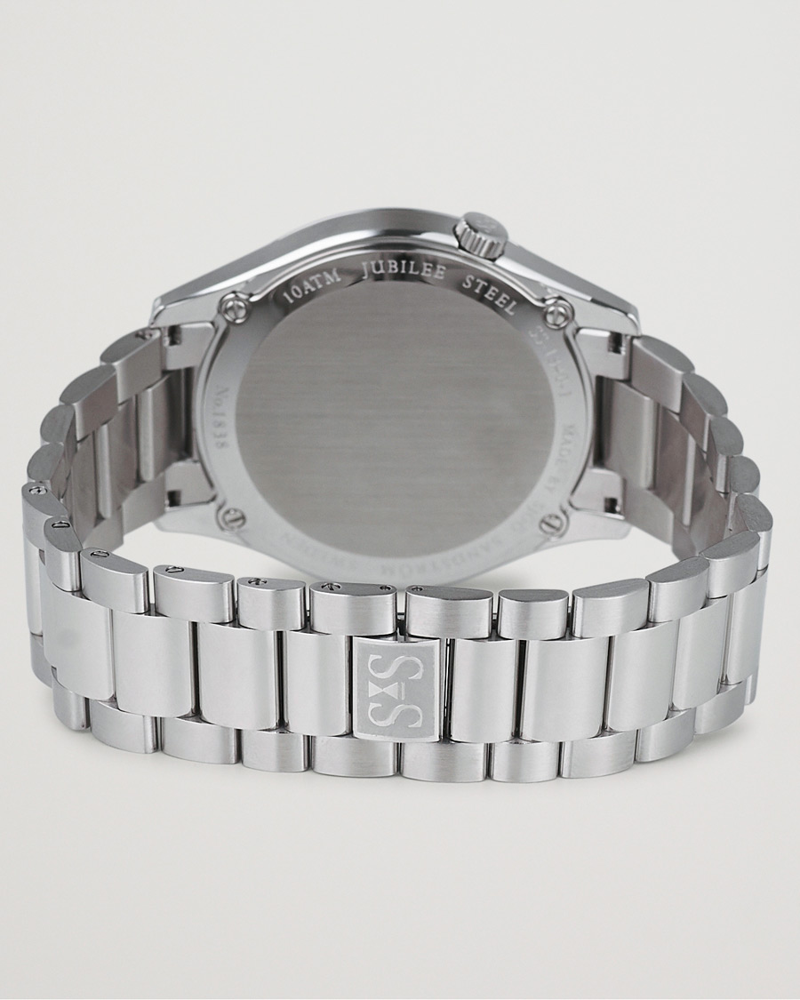 Uomini | Sjöö Sandström Jubilee Steel Quartz 40mm Black/Steel | Sjöö Sandström | Jubilee Steel Quartz 40mm Black/Steel