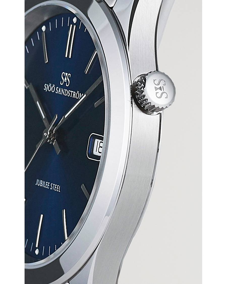 Uomini | Sjöö Sandström Jubilee Steel Quartz 40mm Blue/Steel | Sjöö Sandström | Jubilee Steel Quartz 40mm Blue/Steel
