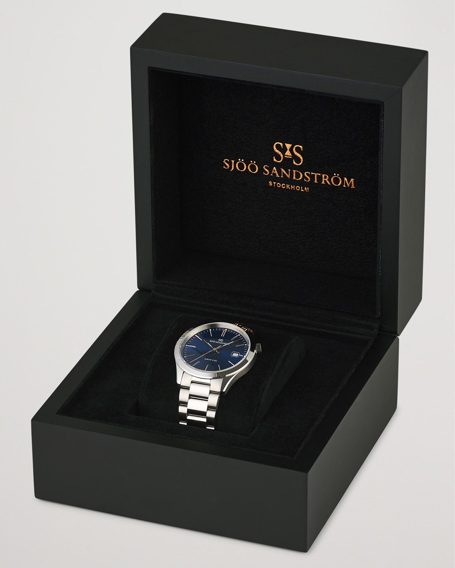 Uomini | Sjöö Sandström Jubilee Steel Quartz 40mm Blue/Steel | Sjöö Sandström | Jubilee Steel Quartz 40mm Blue/Steel