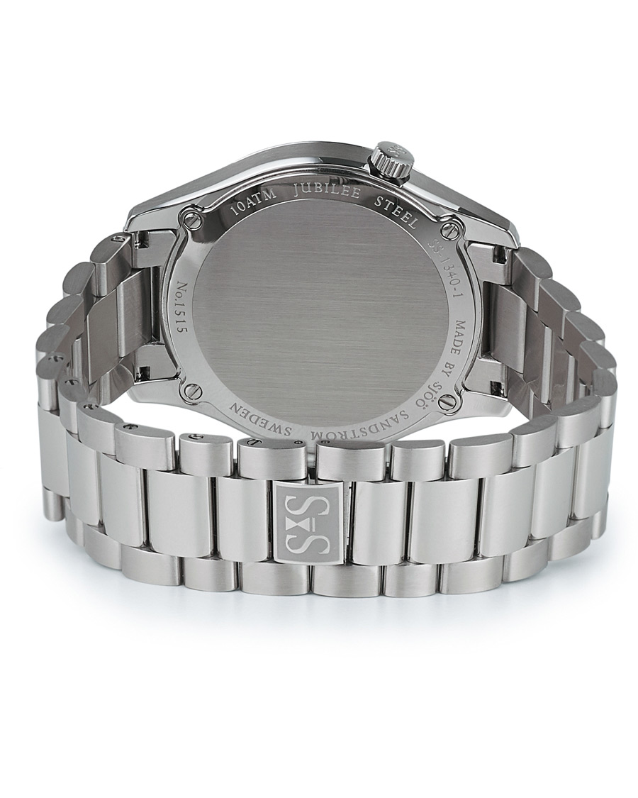 Uomini | Sjöö Sandström Jubilee Steel Quartz 40mm White/Steel | Sjöö Sandström | Jubilee Steel Quartz 40mm White/Steel
