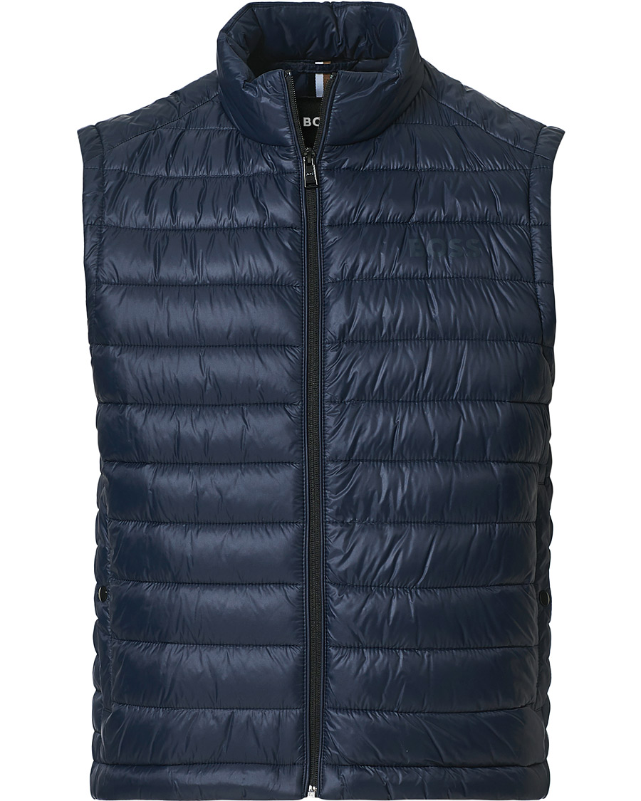 Uomini | Gilet | BOSS BLACK | Calano Down Vest Dark Blue
