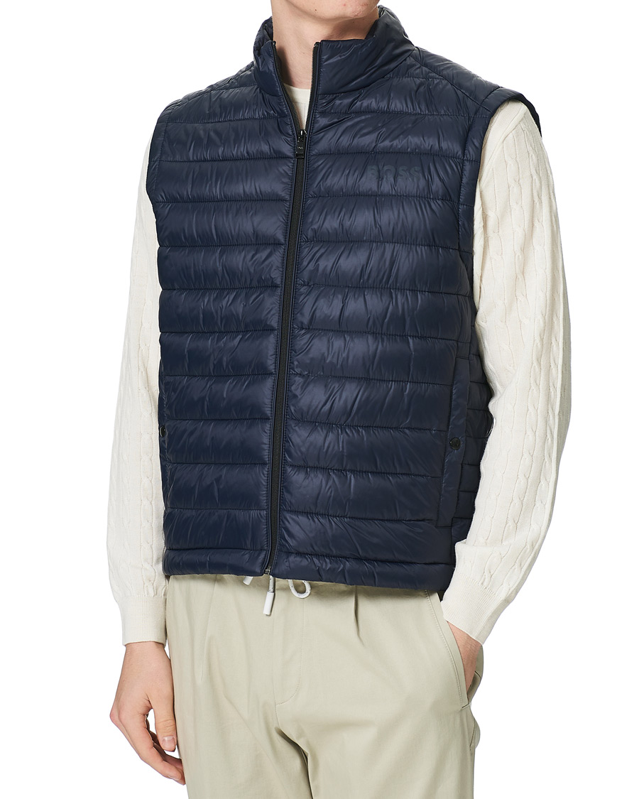 Uomini | Gilet | BOSS BLACK | Calano Down Vest Dark Blue