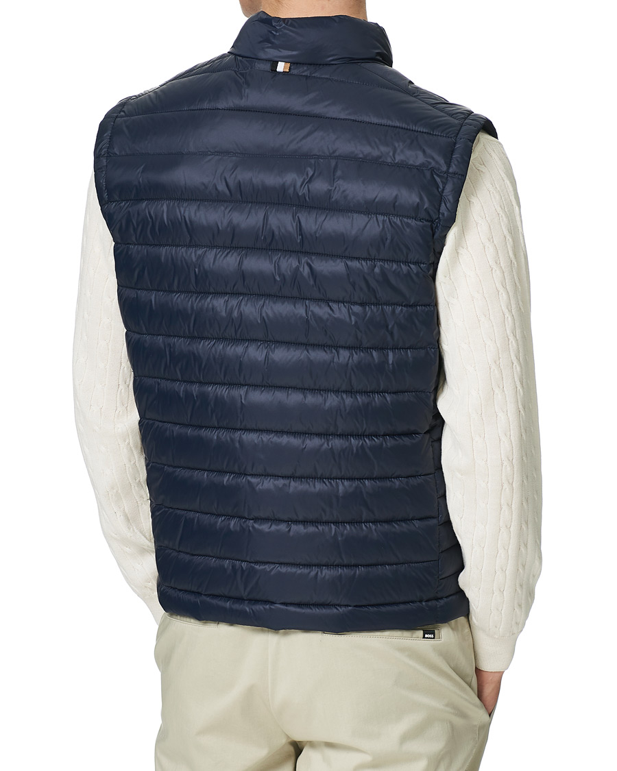 Uomini | Gilet | BOSS BLACK | Calano Down Vest Dark Blue
