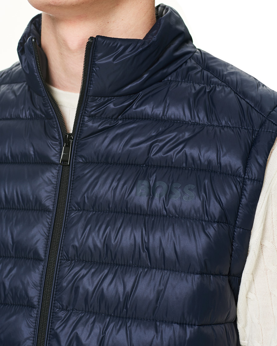 Uomini | Gilet | BOSS BLACK | Calano Down Vest Dark Blue