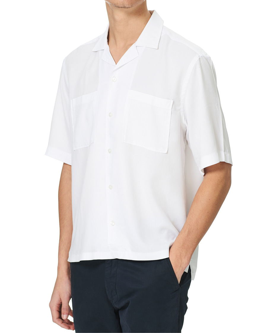 Uomini | Camicie | BOSS BLACK | BOSS Lars Resort Collar Short Sleeve Shirt White