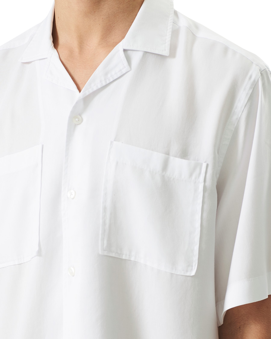 Uomini | Camicie | BOSS BLACK | BOSS Lars Resort Collar Short Sleeve Shirt White