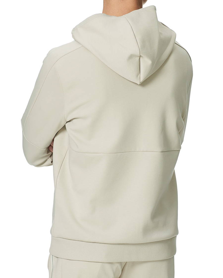 Uomini | Maglieria | BOSS GREEN | BOSS Athleisure Saggy Full Zip Hoodie Light Beige