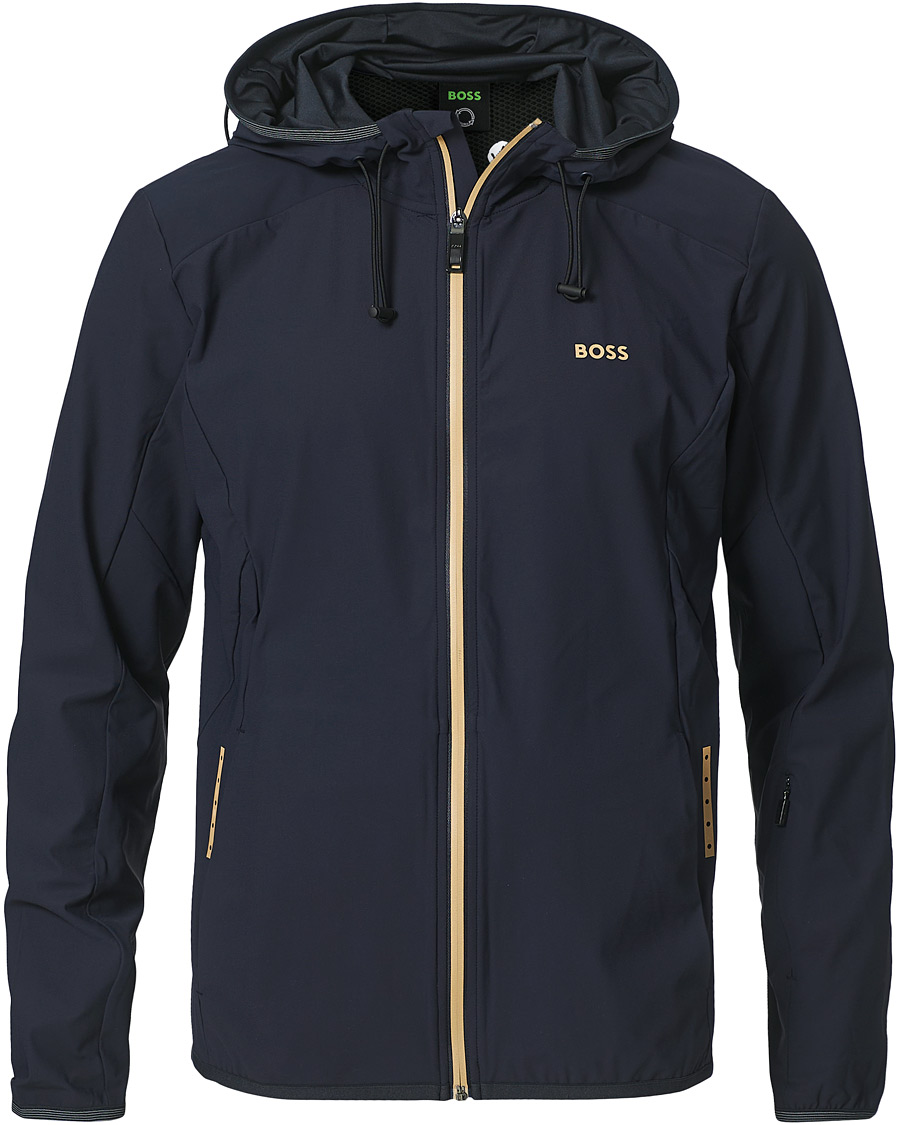 Uomini | Maglieria | BOSS GREEN | BOSS Athleisure Swoven Zip Jacket Dark Blue