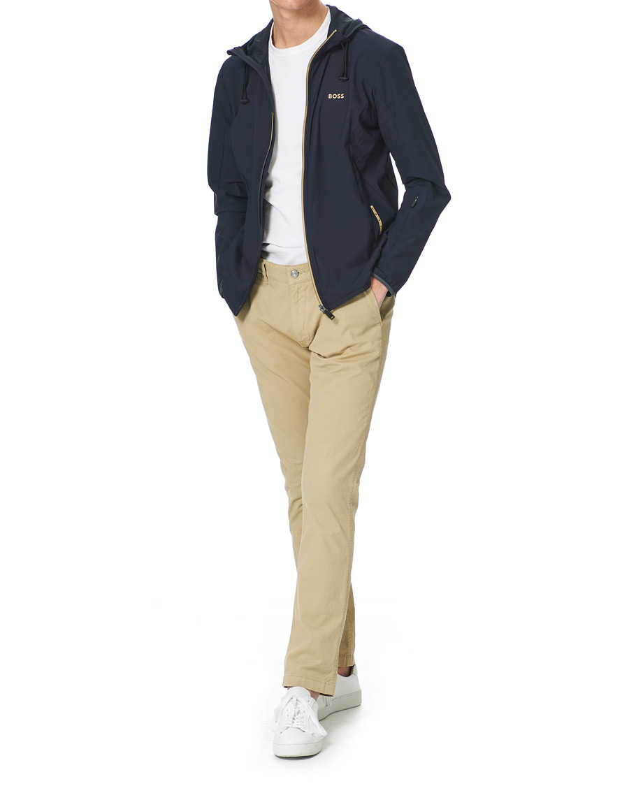 Uomini | Maglieria | BOSS GREEN | BOSS Athleisure Swoven Zip Jacket Dark Blue