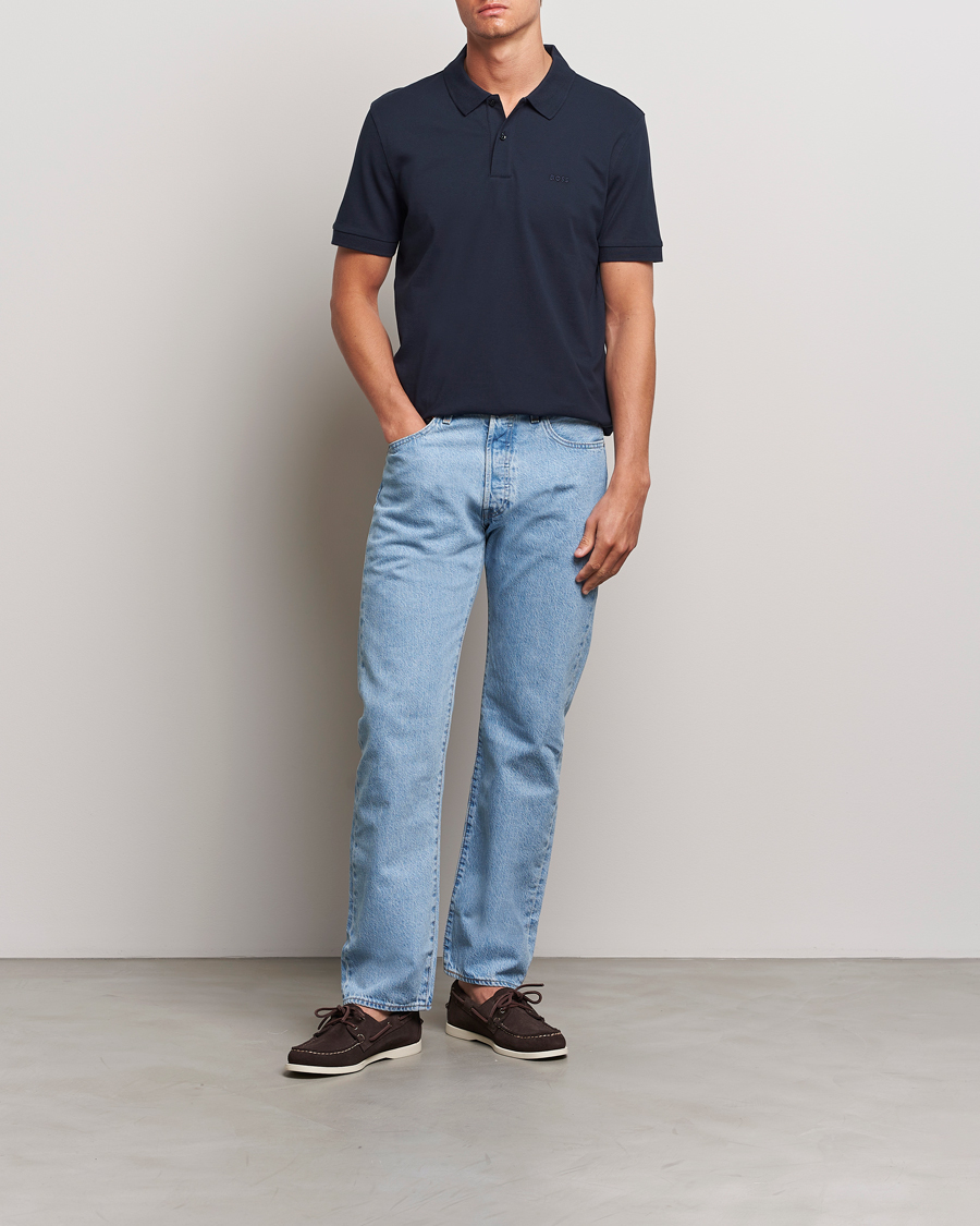 Uomini | Polo | BOSS BLACK | Pallas Polo Dark Blue