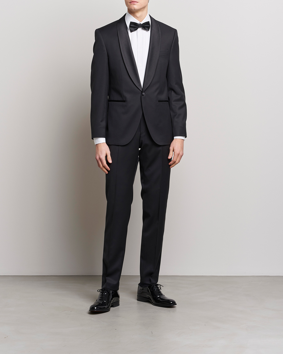 Uomini | Pantaloni | BOSS BLACK | Lenon Tuxedo Trousers Black