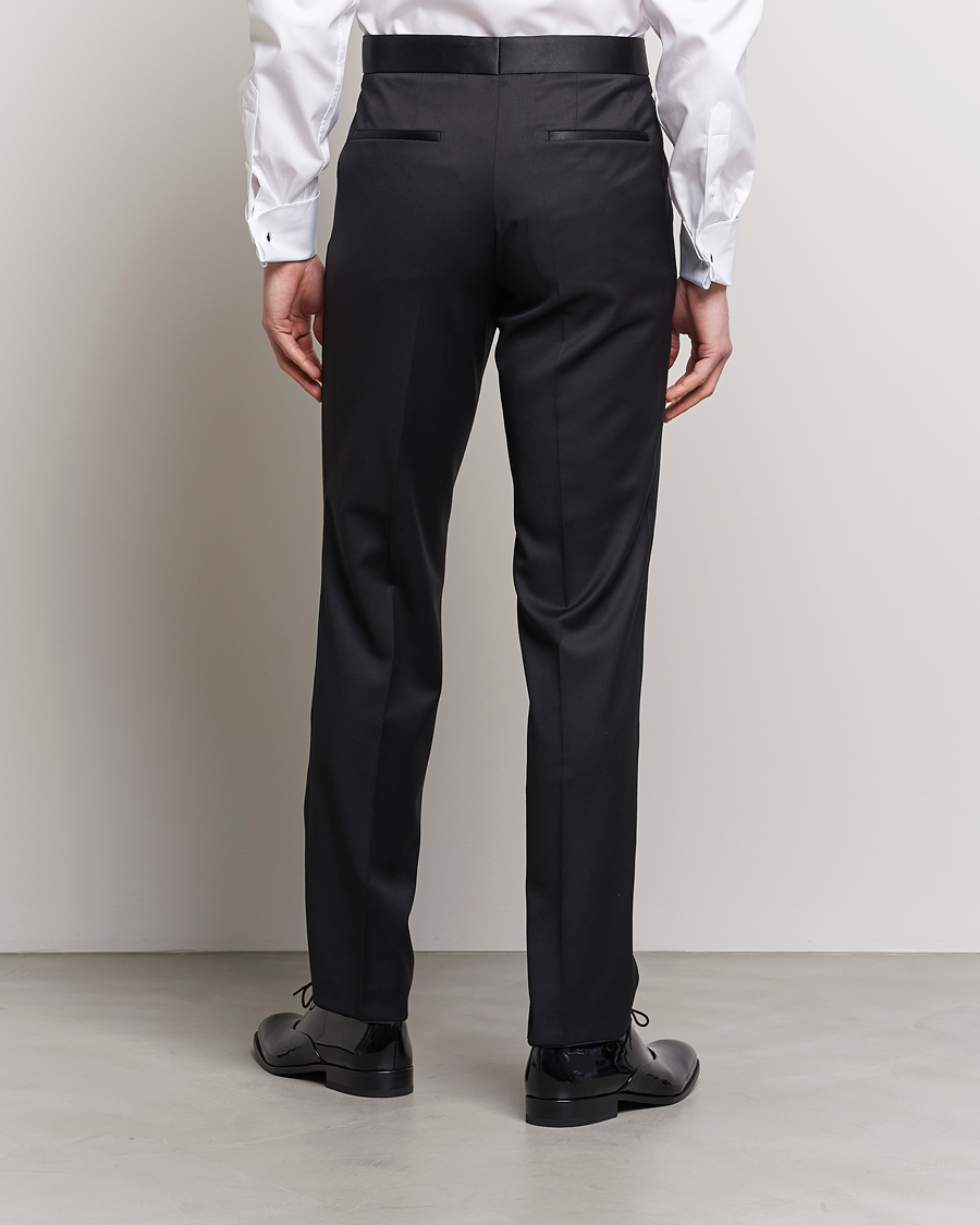 Uomini | Pantaloni | BOSS BLACK | Lenon Tuxedo Trousers Black