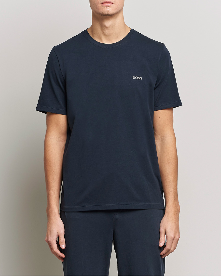 Uomini | T-shirt | BOSS BLACK | Loungewear Small Logo Tee Navy
