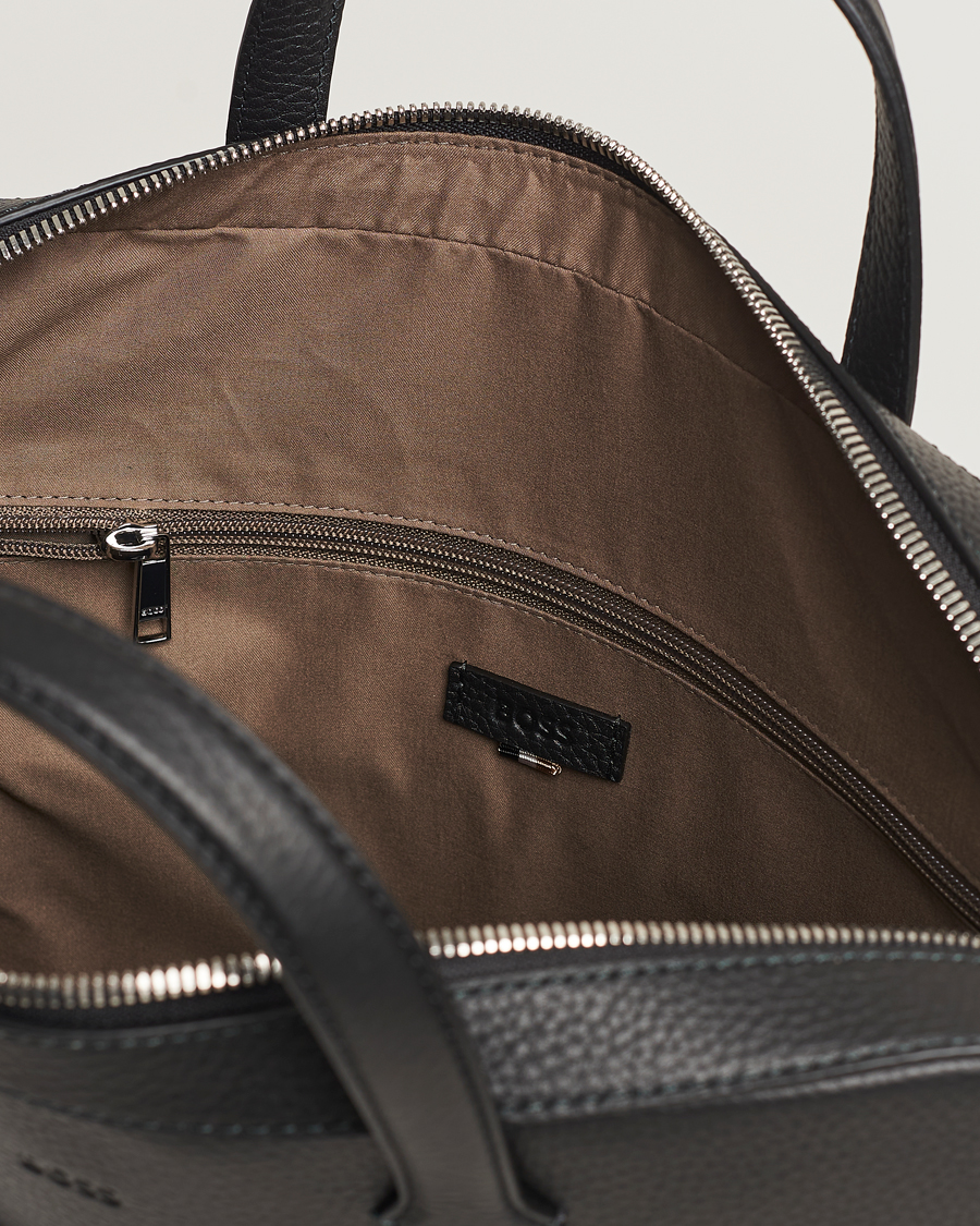 Uomini | Borse | BOSS BLACK | Crosstown Computer Leather Bag Black