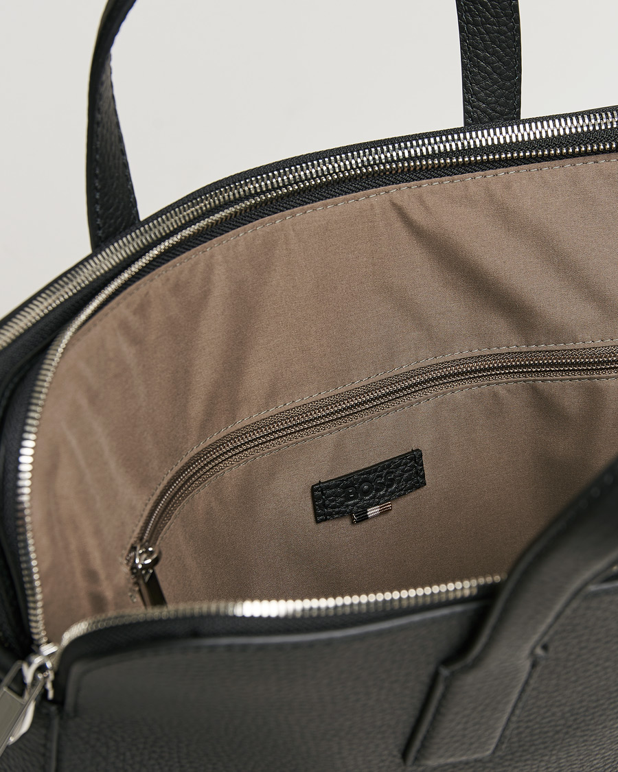 Uomini | Borse | BOSS BLACK | Crosstown Slim Computer Leather Bag Black